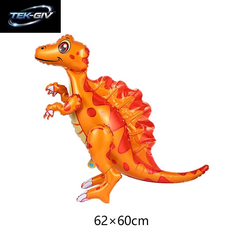 3D Stehender Dinosaurier Ballon Cartoon T Rex Dino Folienballon Für Party Dekoration Kindergeburtstag Partyzubehör