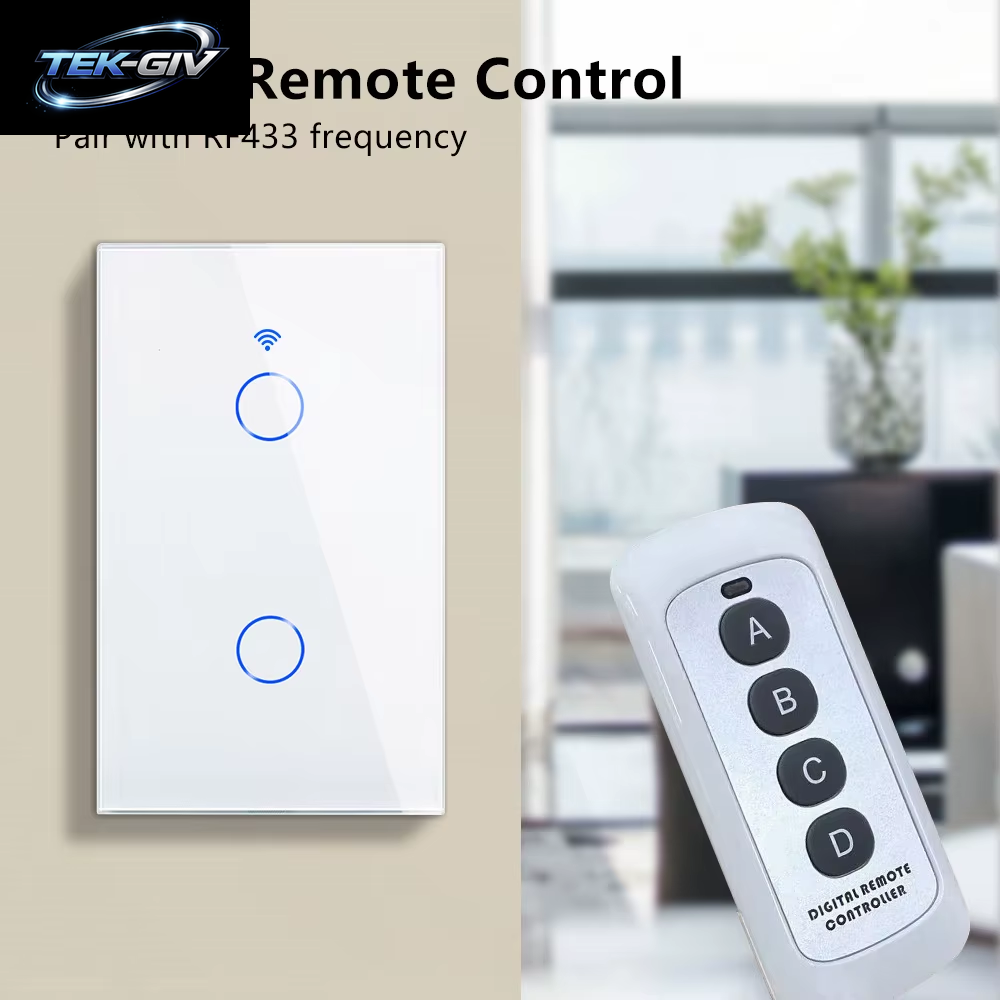 Tuya Smart Switches UNS RF433 1/2/3 Gang Kein Neutralleiter Touch Sensor LED Licht Wifi Wand Schalter Smart Home Alexa Google Hause