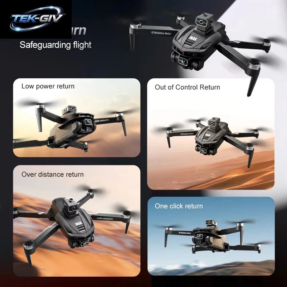 2026 V168 MAX Gps-Drohne Professionelle 8K-Kamera Luftaufnahme FPV Bürstenlos Hindernisvermeidung Großer Bildschirm Fernbedienung Faltbare Drohnen