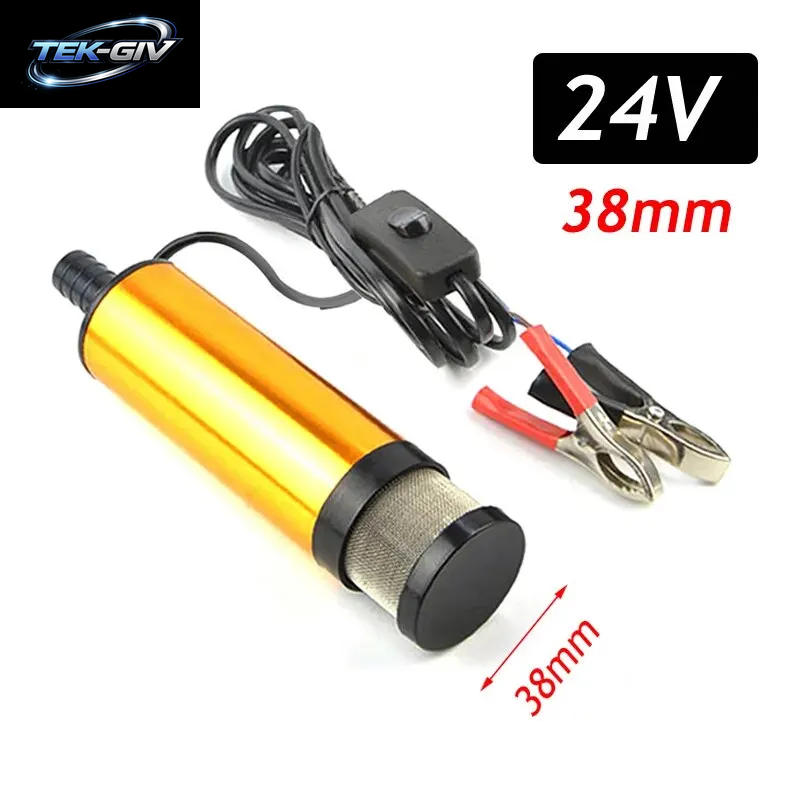 51MM 38MM Auto Elektrische Ölpumpe 12V 24V Für Pumpen Diesel Öl Wasser Tauch Aluminium Legierung Shell Kraftstoff Transfer Pumpe