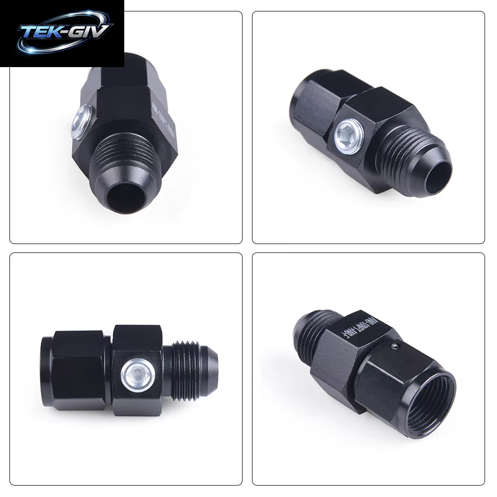 Aluminium Straight AN6 AN8 AN10 Stecker Auf Buchse 1/8" NPT Gauge Sensor Side Port Male Adapter Fitting