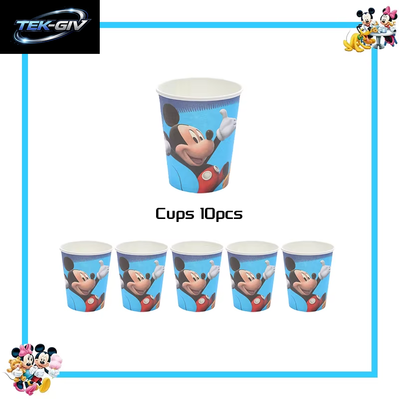 Mickey Mouse Geburtstag Party Dekoration Geschirr Candy Box Banner Tischdecke Hintergrund Ballon Für Kinder Geburtstag Party Supplies