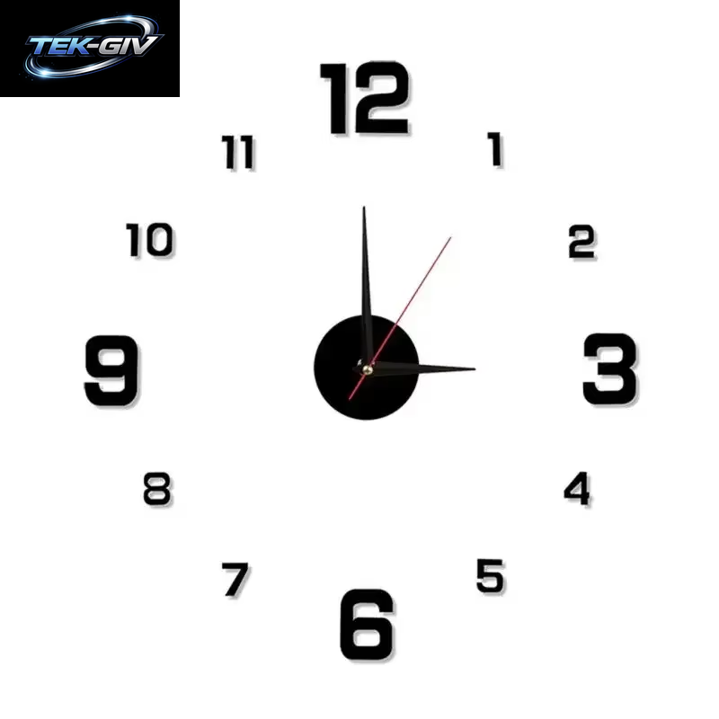 Digitale Uhr Leuchtende Moderne Uhren Dekoration DIY Wohnzimmer Familien Wand Dekor Stereo Rahmenlose Schlafzimmer Uhren Garten