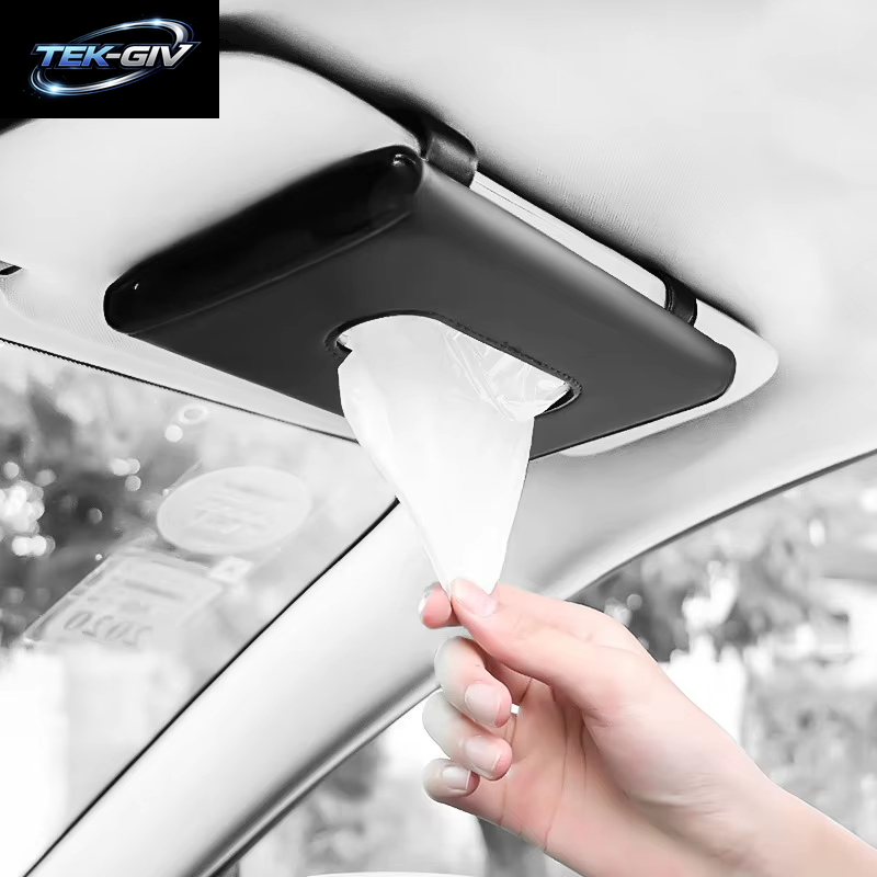 Neue PU Leder Tissue Box Auto Auto Lkw Sonnenblende Hängen Halter Auto Tissue Boxen Auto Innen Lagerung Dekoration Zubehör