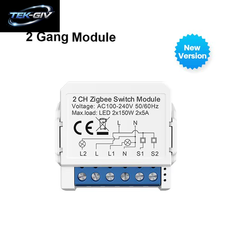 AVATTO Zigbee Tuya 1/2/3/4 Gang Mini Smart Switch DIY Licht Schalter Modul Zwei-Wege Steuerung Funktioniert Mit Alexa Alice Google Hause