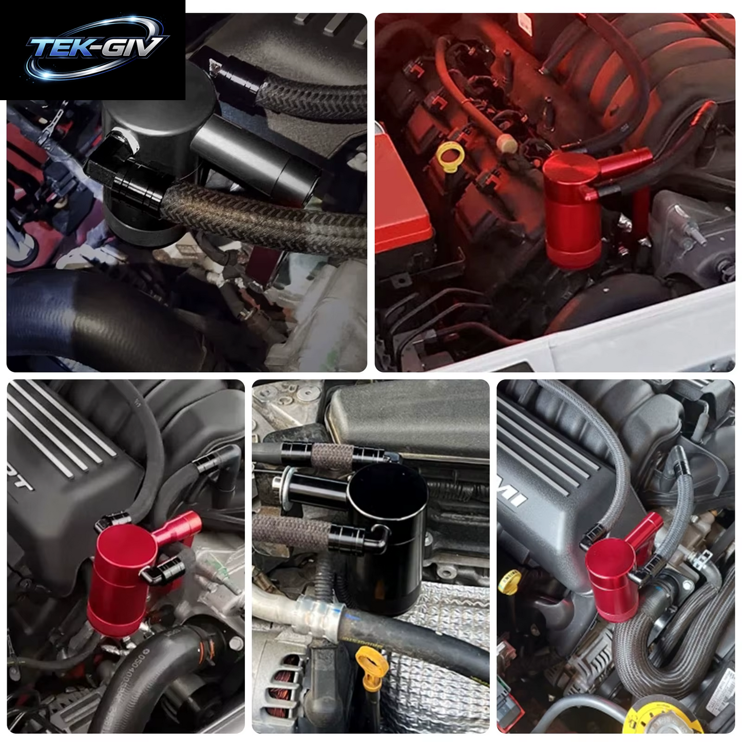 6,4 L Öldose Fangdose Z-Halterung Billet Fangdose Für Chrysler Dodge Charger Challenger Jeep Öl Abscheider Tank