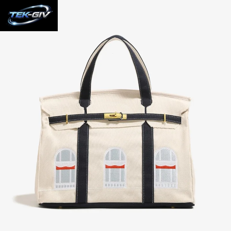 Meistverkaufte Canvas-Haustasche Platin Mode Vielseitige Trendige Premium Schulter-Crossbody-Handtasche