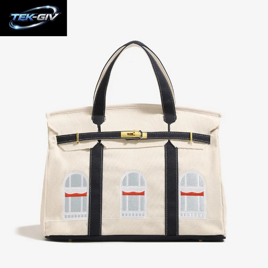 Meistverkaufte Canvas-Haustasche Platin Mode Vielseitige Trendige Premium Schulter-Crossbody-Handtasche