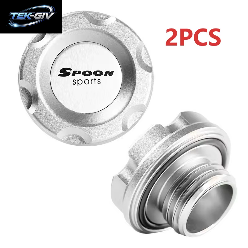 4Pc JDM Stil Kappe Tankdeckel Aluminium Löffel Öl Kappe Auto Modifizierte Gas Tank Kappe Auto Zubehör Kraftstoff Gas Tank Kappe Für H Civic