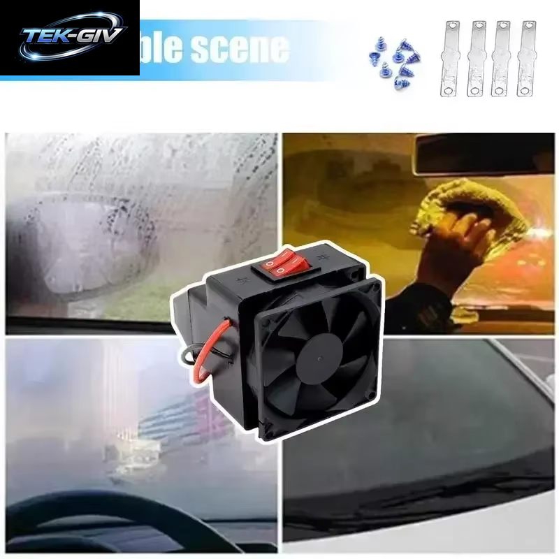 300W Demister Wärme Ventilator Auto Trockner Auto Tragbare Heizung Auto Fenster Defroster Heizung Defogger Schnelle Abtauung Enteiser Für Alle Autos