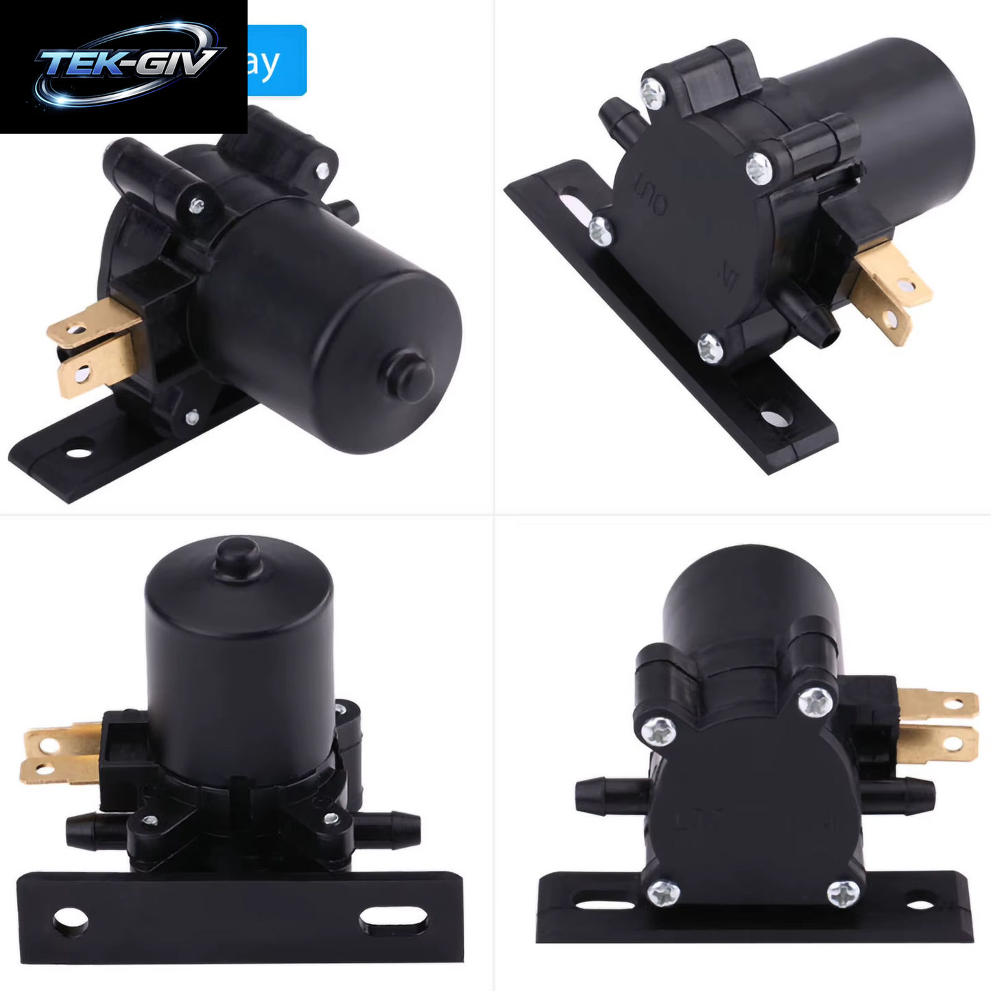 12V Universal Scheibenwaschpumpe Für Auto Van Bus LKW Waschpumpe Scheibenwischerpumpe 2-Polig AWP01 Kunststoff