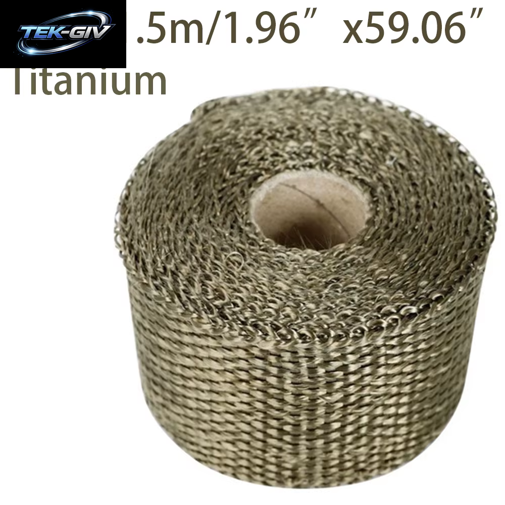 5 Cm * 1,5 M 2 "* 5 Ft 900-1200 Grad Temperatur Fiberglas Auspuff Header Wärme Wrap Band Wärmedämmung Rolle Beständig Rohr Band