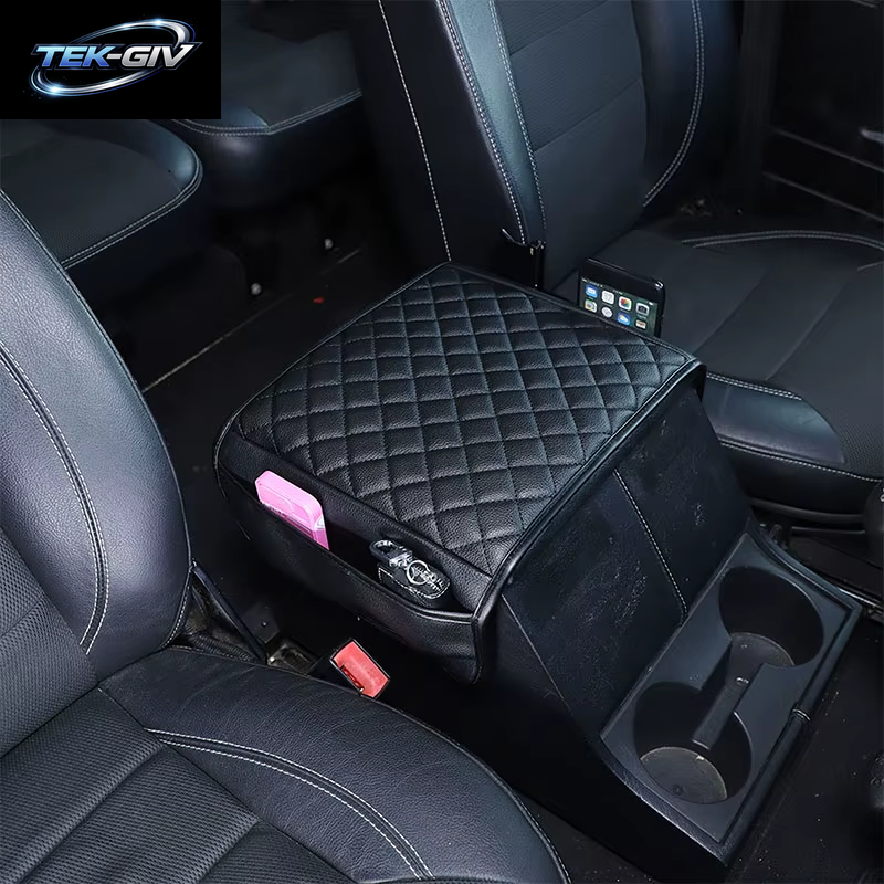 Für Land Rover Defender 90 110 2004-2019 Leder Auto Sitz Armlehne Center Konsole Box Abdeckung Auto Zubehör