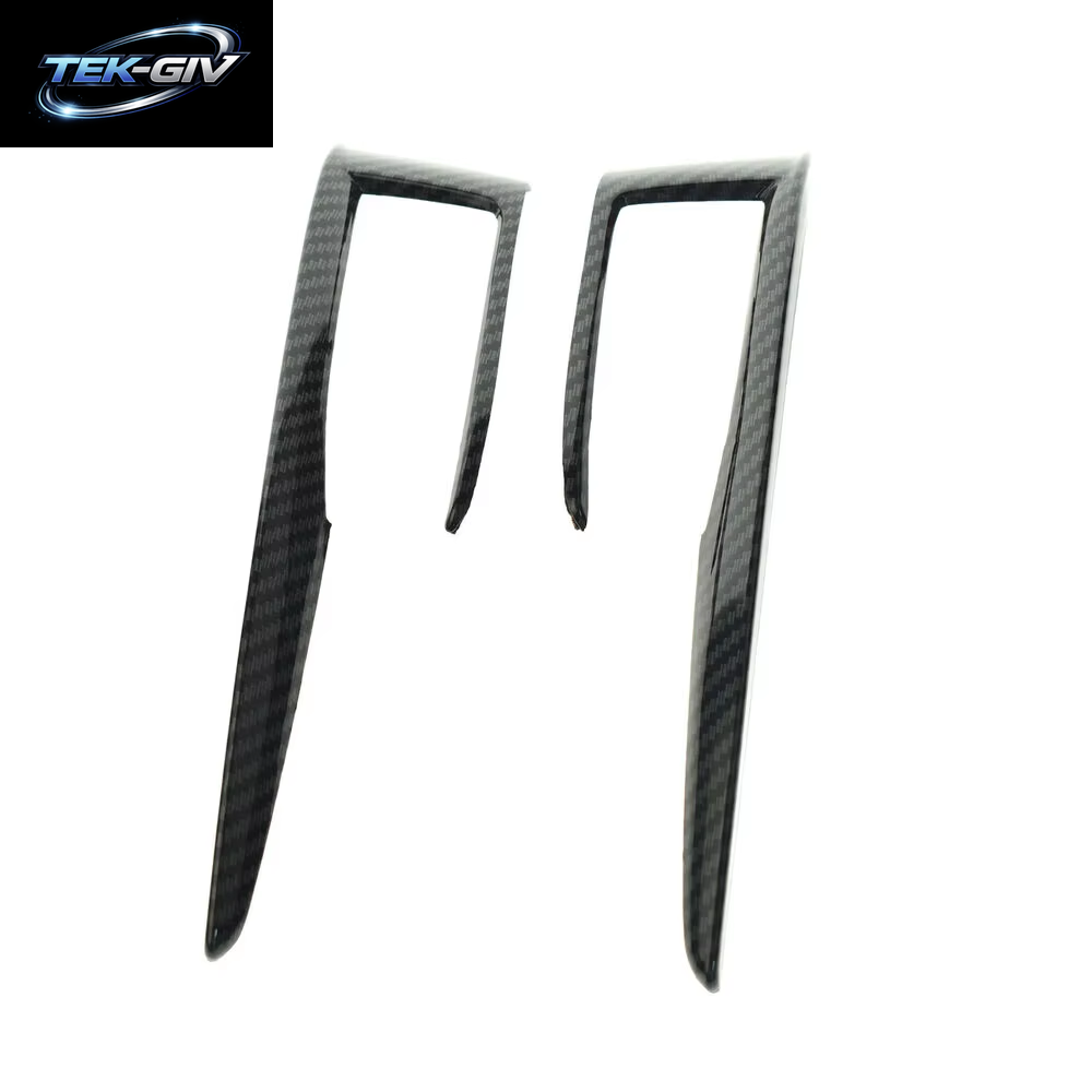 2PCS Carbon Fiber Innen Getriebe Shift Box Streifen Abdeckung Trim Für Honda Civic 2016-2020 Center Konsole Dashboard Dekorative Rahmen