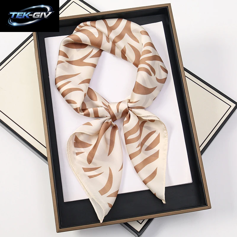 60 Farben Luxus-Schal Für Damen 70*70Cm Seidengefühl Quadratisches Haartuch Foulard Satin-Schal Großformatiges Kopftuch Hijab Taschentuch