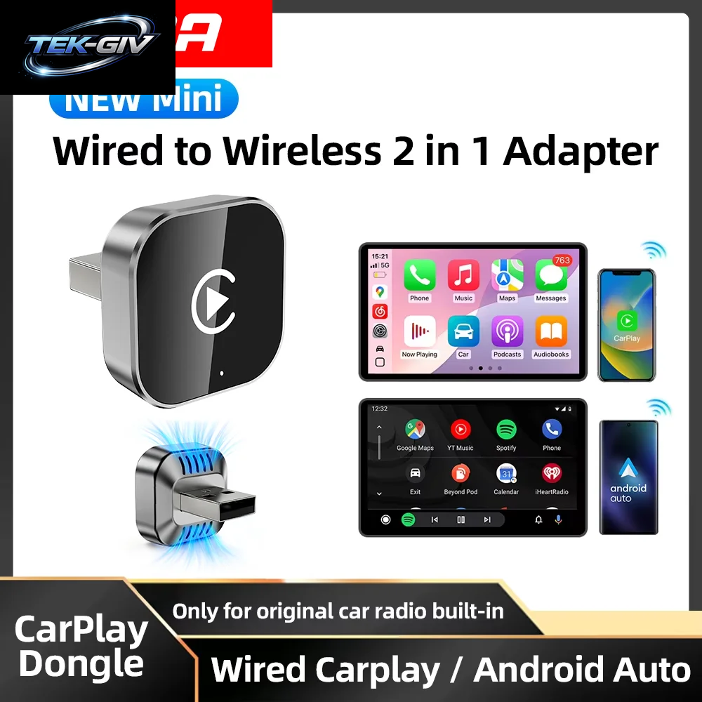 XUDA Carplay Android Auto Wireless Adapter Smart AI Box Auto OEM Kabelgebundenes Android Auto Zu Kabellosem Usb-Dongle Für Toyota Volvo
