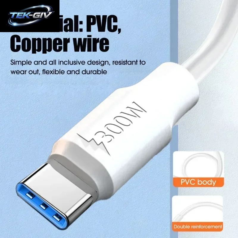 300 W Superschnellladung USB Typ C Datenkabel USB Auf Typ C Datenleitung Schnellladegerät Für Samsung Xiaomi Huawei Android Universal