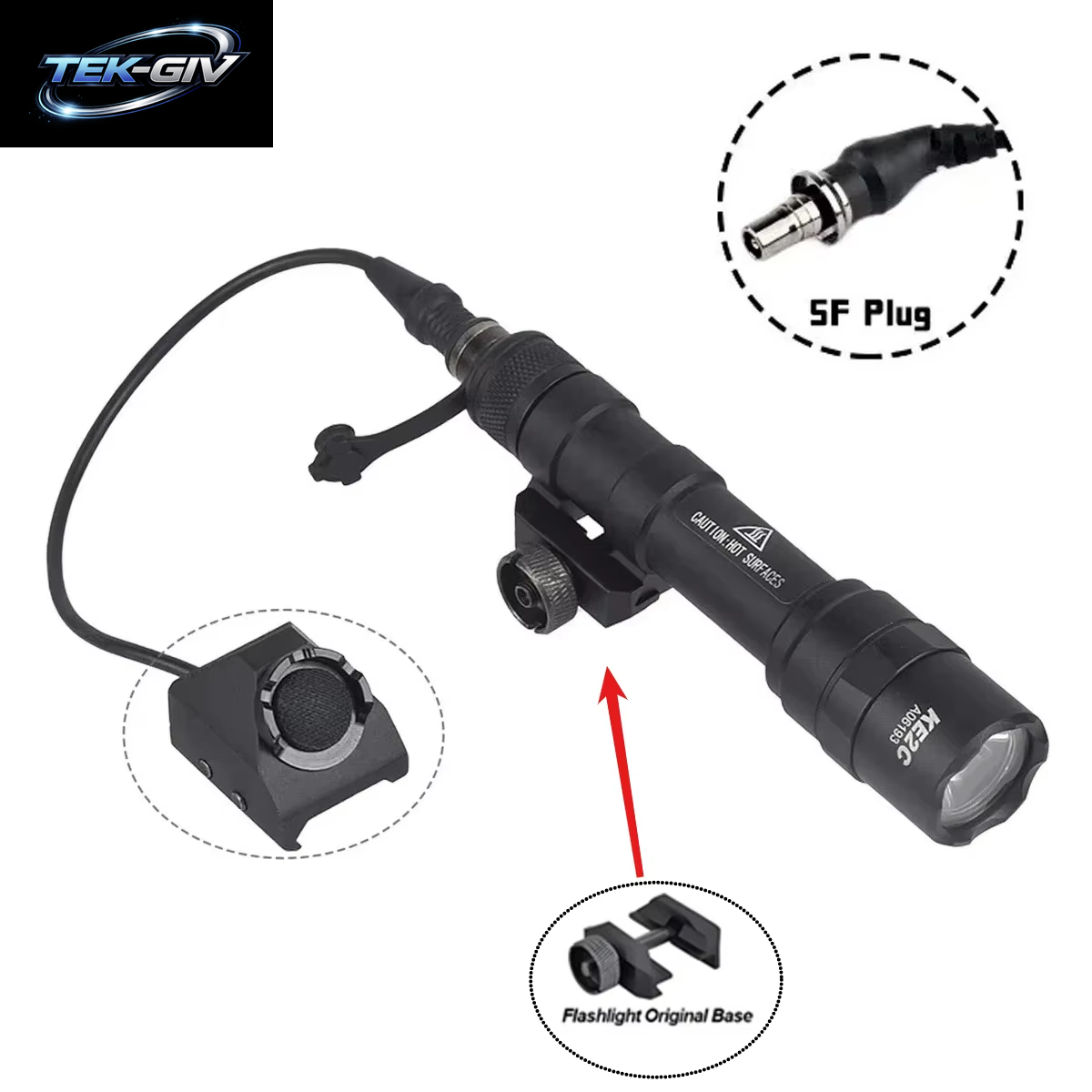 Surefire M300 M600 Taschenlampe Fit 20Mm Schiene Gewehr Airsoft Mit EINHEIT Modbutton Lite Druck Schalter M600B M600C LED Scout Licht