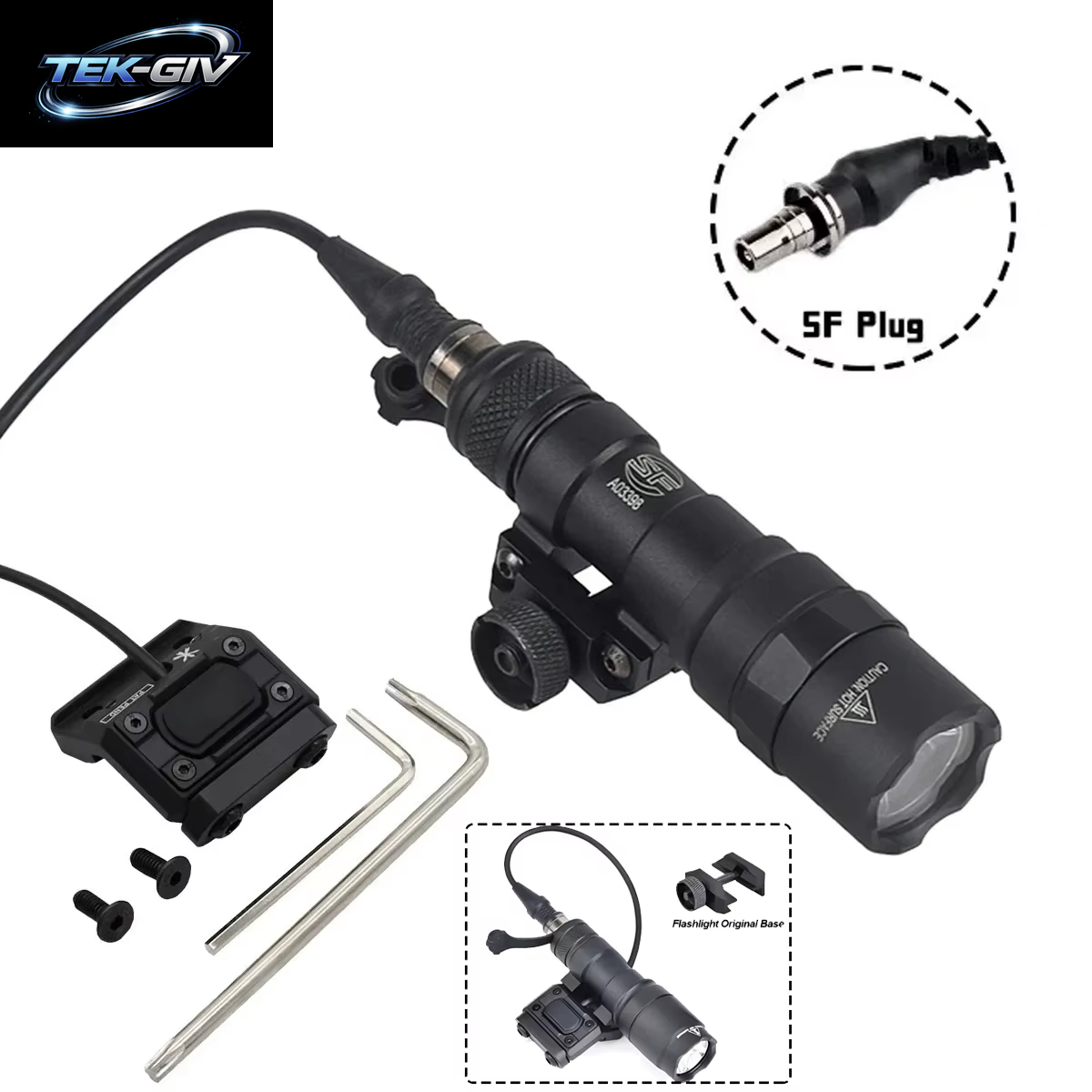 Surefire M300 M600 Taschenlampe Fit 20Mm Schiene Gewehr Airsoft Mit EINHEIT Modbutton Lite Druck Schalter M600B M600C LED Scout Licht