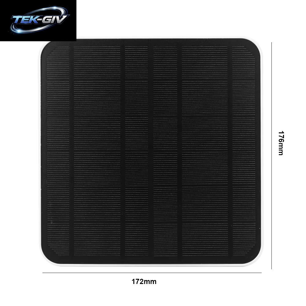 20/10 W Solarpanel Micro USB & USB-C Port Solarladepanel 9,8 Fuß Ladekabel 360 ° Einstellbare Montage Für Überwachungskamera