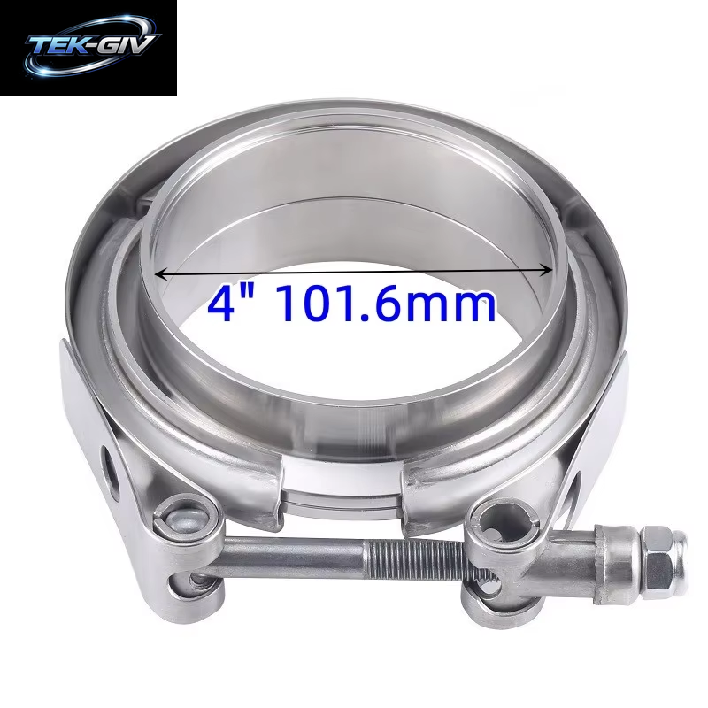 V-Band-Klemme, Männlich, Weiblich, Auspuffflansch, 304 Edelstahl, Turbo-Schalldämpfer-Rohr-Kits, Entriegelung, Autozubehör, 2 Zoll, 2,5 Zoll, 3 Zoll, 3,5 Zoll, 4 Zoll