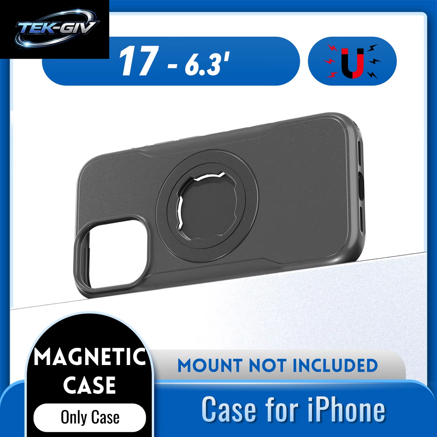 Magnetische, Stoßfeste Hülle Für Iphone 17, 16, 15, 14, Pro Max, Ladeabdeckung Mit Sperrdesign, Passend Für Quad-Stil-Motorräder/Fahrräder