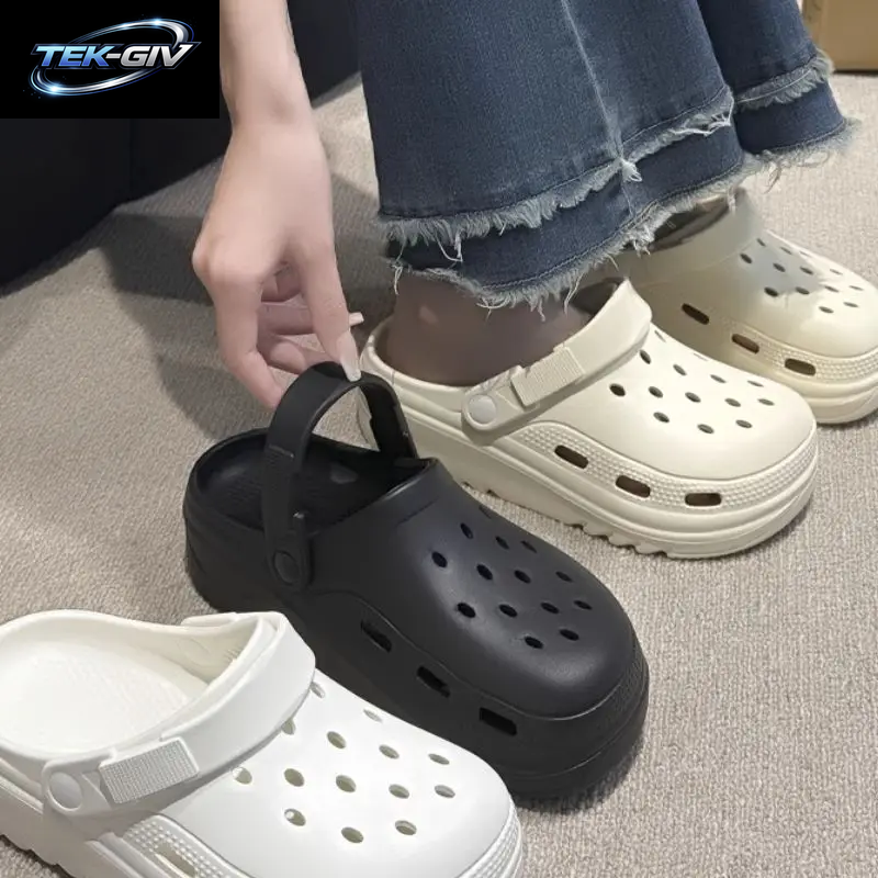 Frauen Hause Hausschuhe Garten Clogs Schuhe Männer Sandalen Flip-Flops Sommer Outdoor Paar Strand Slipper Geschlossene Zehe Rutschfeste Sandalen