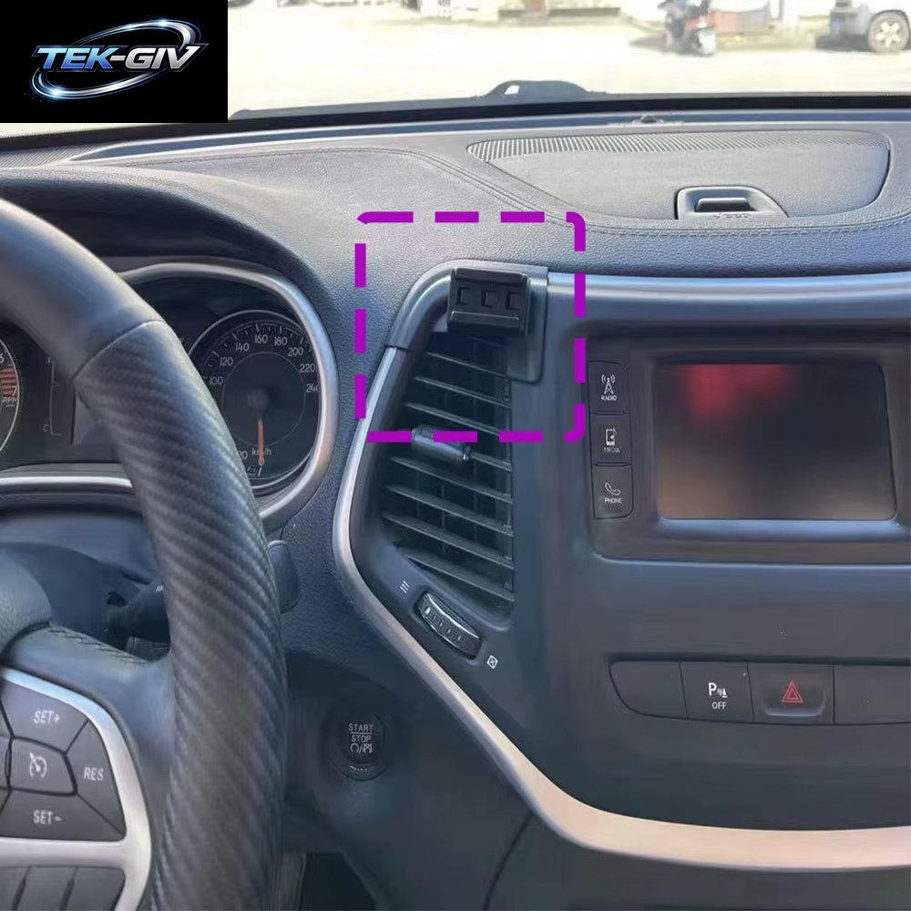 Für Jeep Cherokee 2016 2017, Autotelefonhalter, Spezielle Feste Halterung, Kabelloser Ladeständer, Innenzubehör