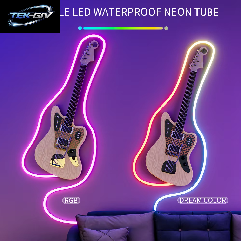 IP67 Wasserdichte Flexible LED Neon Silikon Licht Rohr Für WS2812B WS2811 WS2815 5050 COB RGB Licht Streifen Outdoor Dekoration
