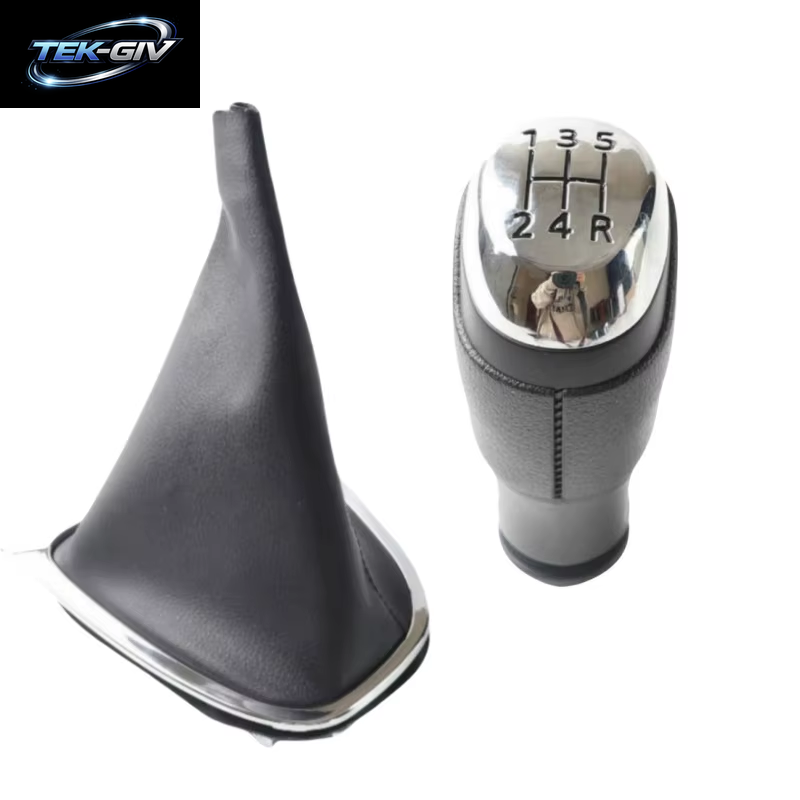 5/6 Geschwindigkeit Für Renault Clio 4 Mk4 IV 2012-2018 2019 2020 Auto Styling Zubehör Schaltknauf Leder Gaitor Boot Kragen Fall