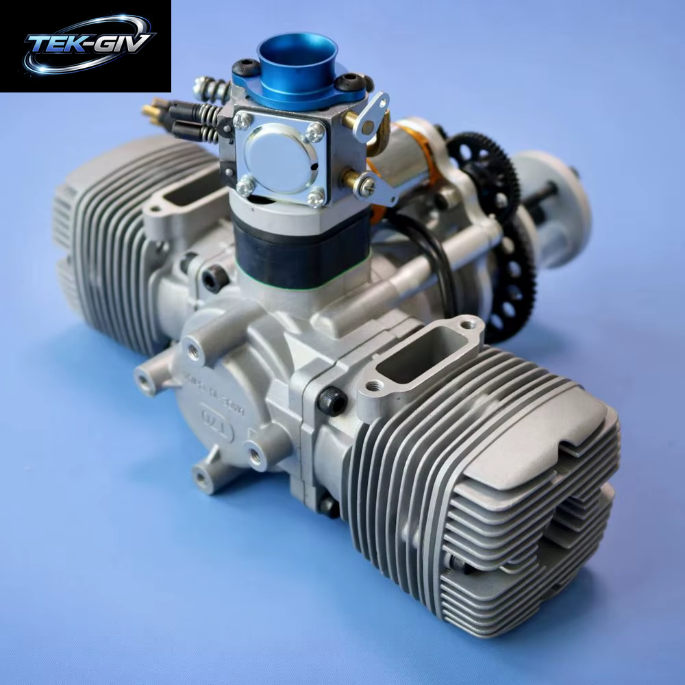 Neu Eingetroffen! NGH 70CC 2-Takt 2-Zylinder-Benzinmotor GTT70 Mit Elektrostarter Für Rc-Flugzeuge