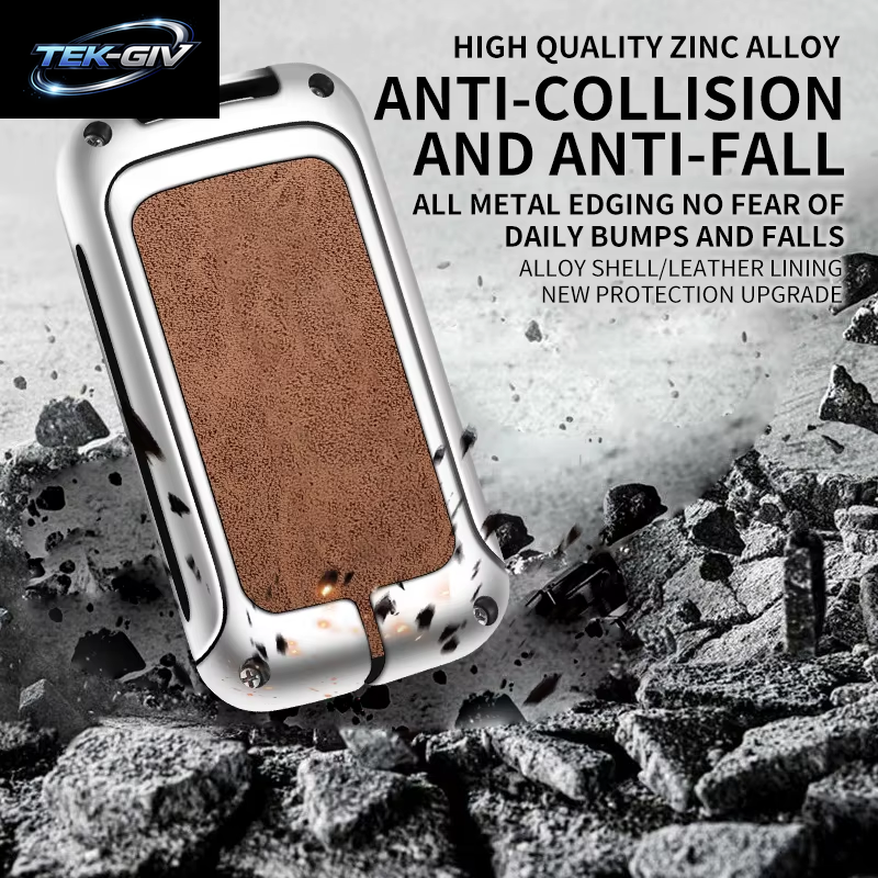 Zinklegierung Leder Autoschlüsseletui Shell Protect Cover Für Chery Tiggo 3 5X4 8 Glx7 2019 2020 Mit Schlüsselanhänger Autoschlüsselzubehör
