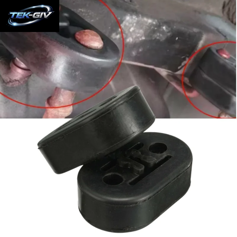 2 Stück Universal Auto Gummi Auspuff Endrohr Halterungen Aufhänger Schalldämpfer Isolator Buchse Unterstützung