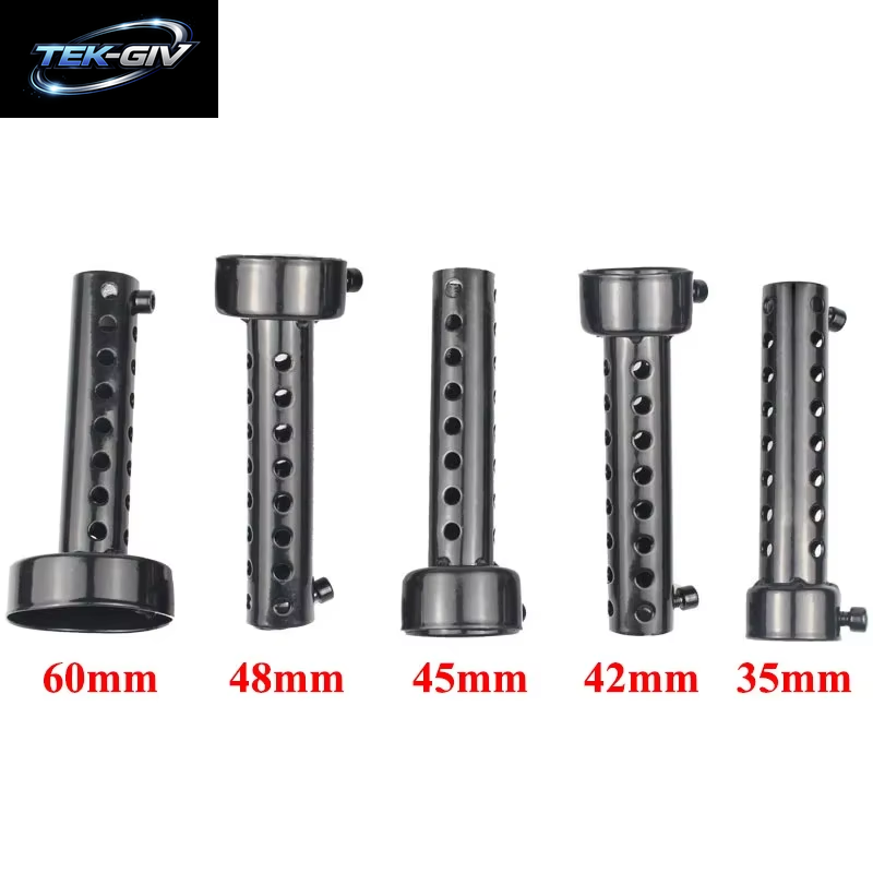 2X 35Mm 42Mm 45Mm 48Mm 60Mm Universal Motorrad Can DB Killer Schalldämpfer Schalldämpfer Noise Sound Eliminator Auspuff Einstellbar Schwarz