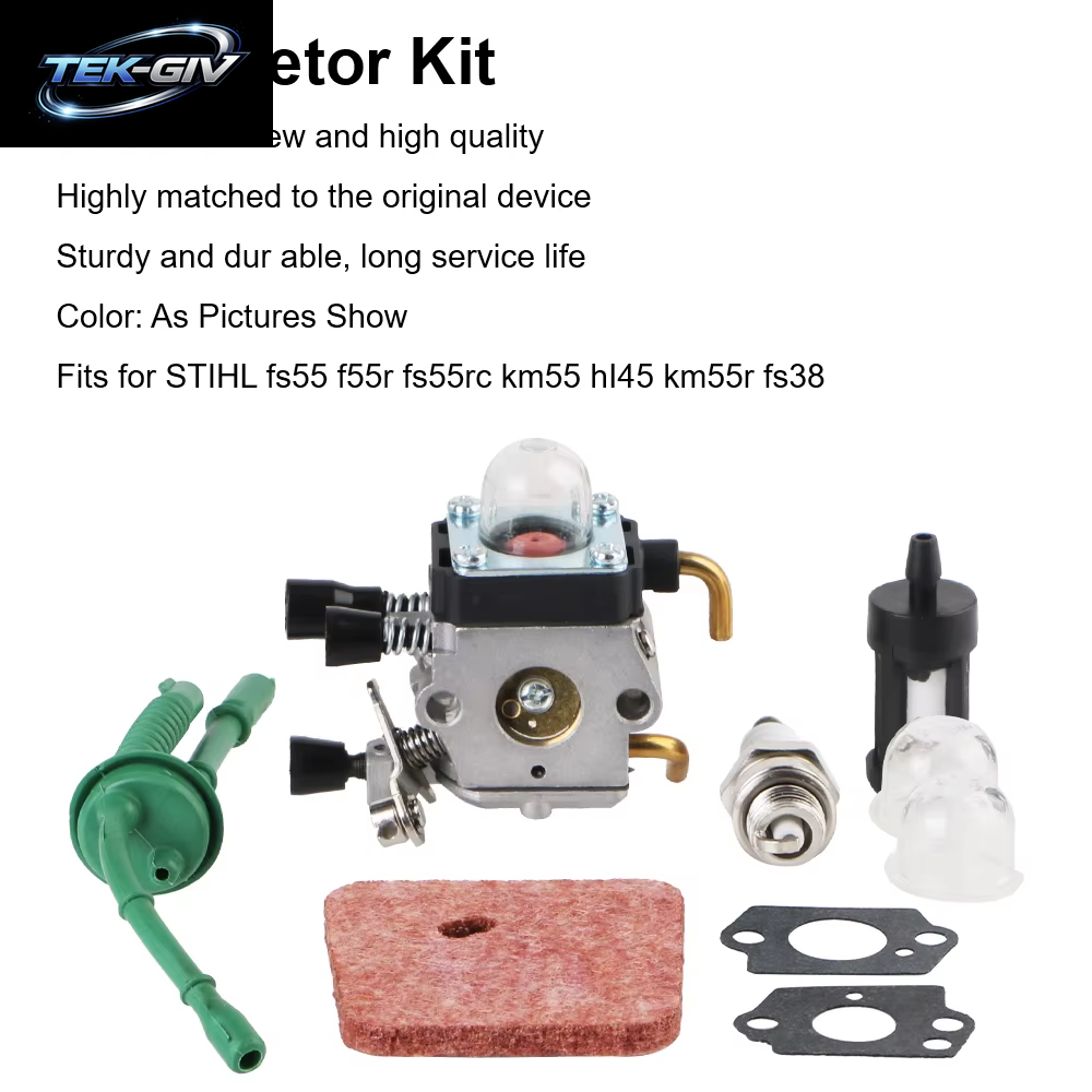 Für Stihl FS55 FS55R FS55RC KM55 HL45KM55R FS38 Hochleistungs-Öl-Luftfilter Vergaser-Zubehör Für 2-Takt-Motor