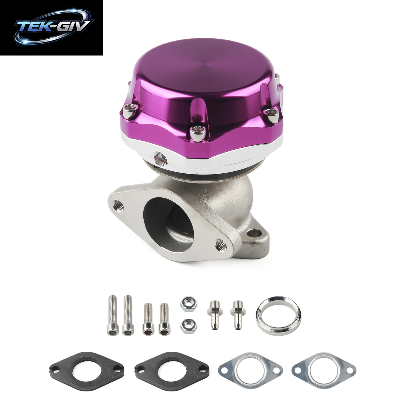 38 Mm Externes Turbo-Abgaskrümmer-Wastegate Mit Dump-Ring 14 PSI Schwarz/Rot/Lila/Blau