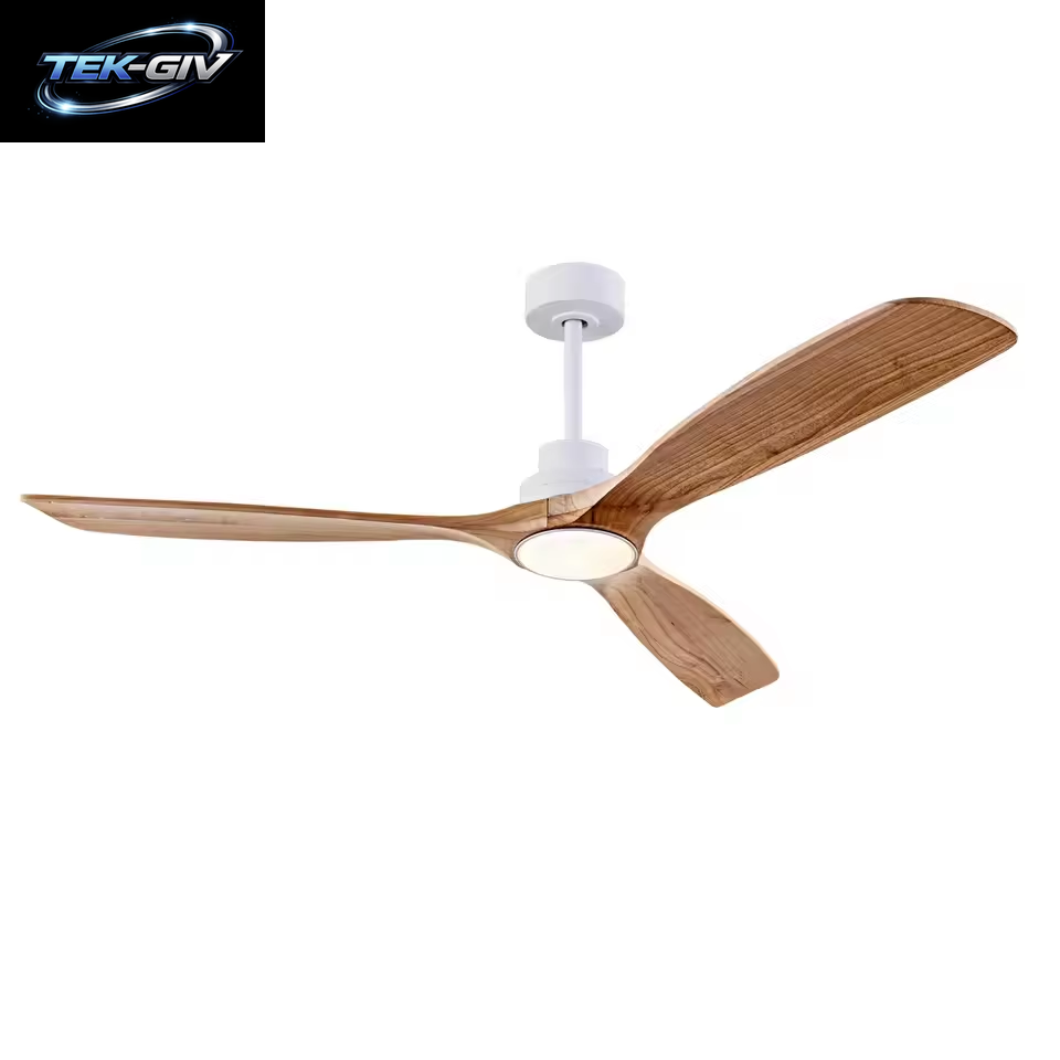 42 52 60 Zoll Deckenventilator Aus Holz Mit Lichtern, Fernbedienung, Leiser Gleichstrommotor, Ventiladores De Techo Für Wohnzimmer