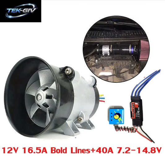 Auto Elektrische Turbine Power Turbo Ladegerät Tan Boost Lufteinlass Lüfter 12V Universal Auto Teile