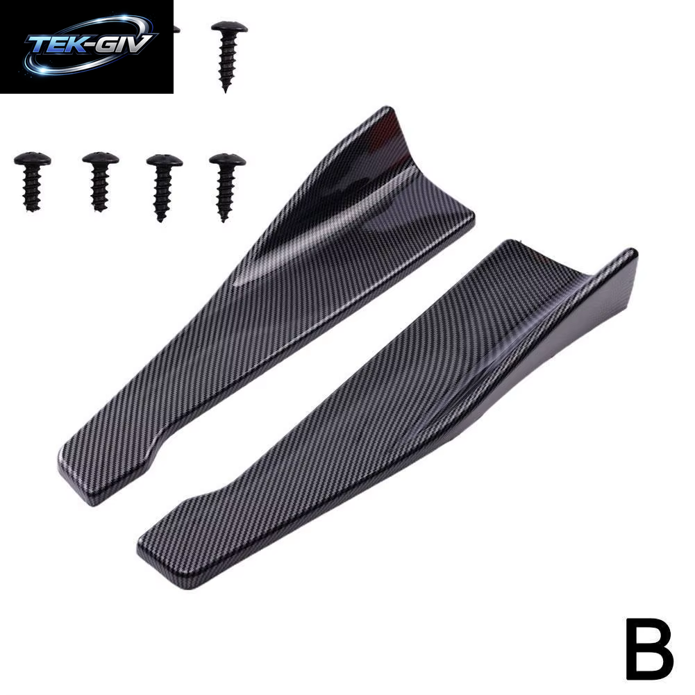 Universal Auto Vorne Hinten Stoßstange Streifen Lip Spoiler Diffusor Splitter Scratch Protector 48CM Länge Für Audi BMW HONDA