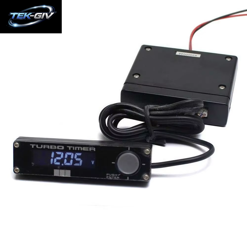 Universelles Flammendurchschlag-Verzögerungsgerät HKS Turbolader-Motorschutz Turbo-Timer Led-Anzeige Weiß/Rot/Blau-Display