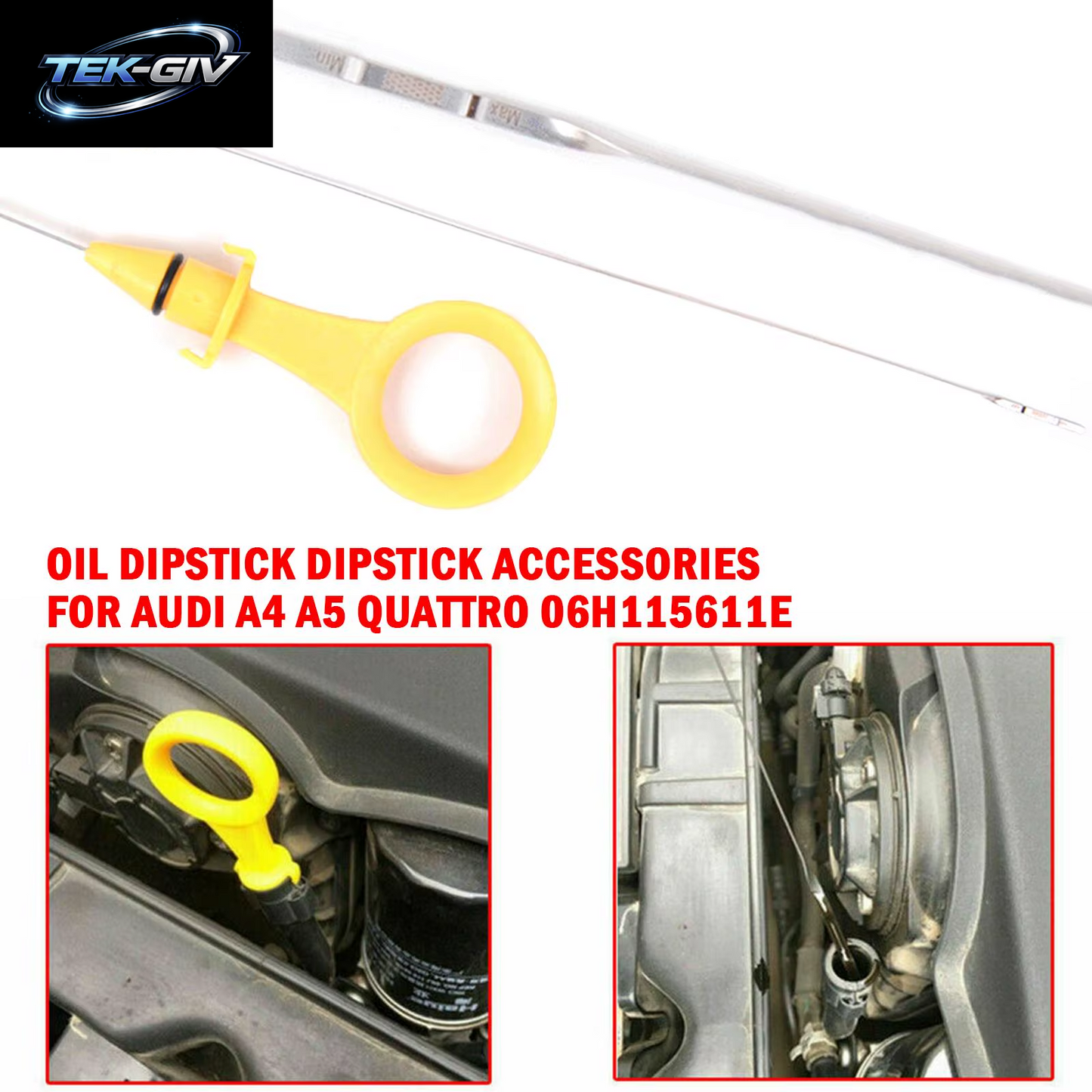 1Pc Auto Motor Ölmessstab Für Audi A4 A5 Für Magotan Auto Ersatz Teile Öl Gauge Ebene Dip Stick Repalcement