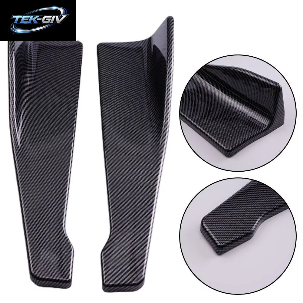 Universal Auto Vorne Hinten Stoßstange Streifen Lip Spoiler Diffusor Splitter Scratch Protector 48CM Länge Für Audi BMW HONDA