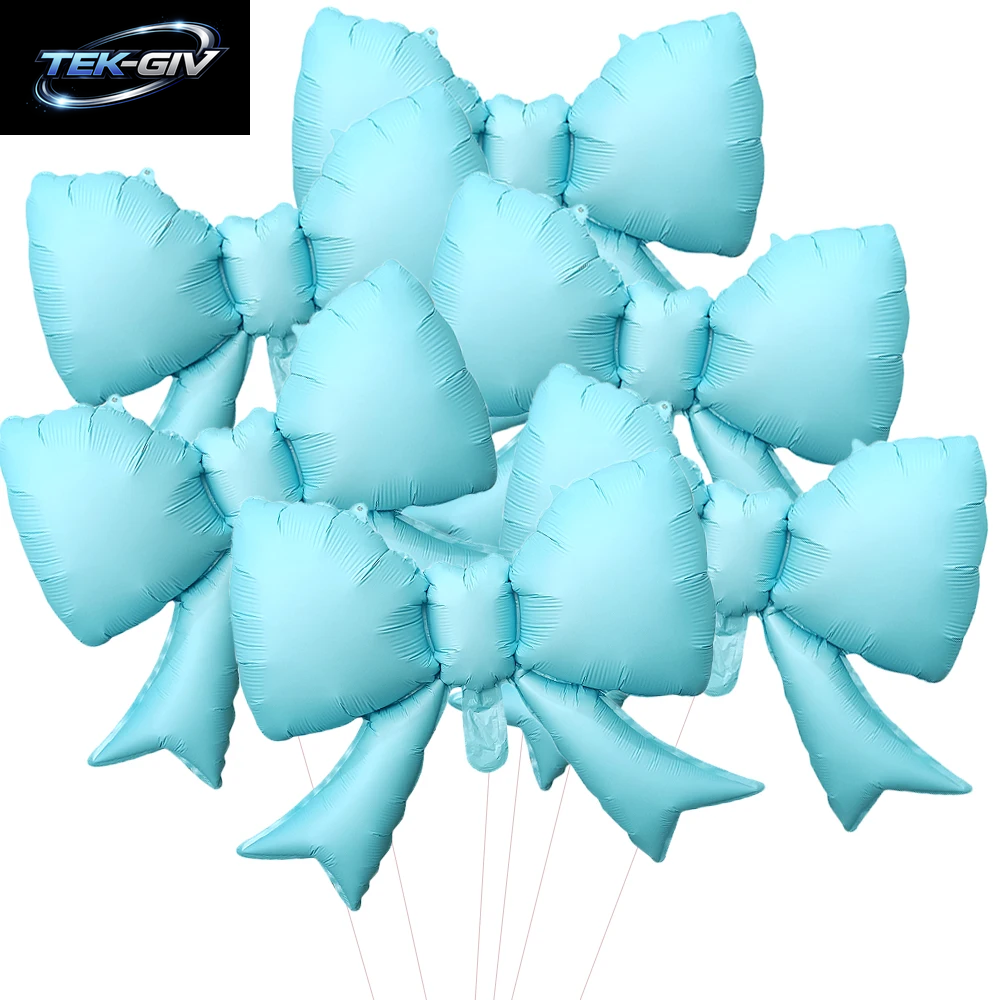 6 Stücke Baby Rosa Schleife Ballon Fliege Rosa Ballon Mini Bogen Ballon Hochzeit Braut Dusche Mädchen Geschenk Ballon Dekoration