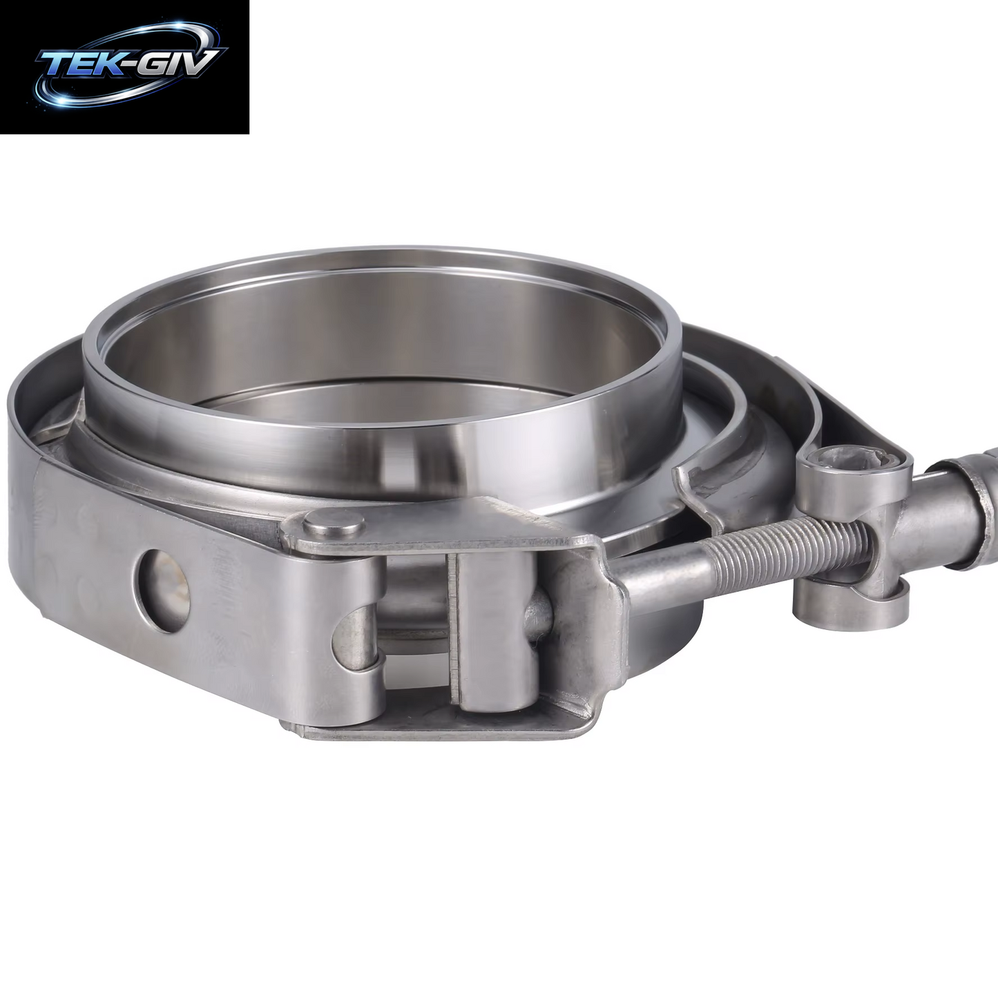 Edelstahl 2,5" 3" 4" Schnellspanner V-Band-Klemme 63Mm 76Mm Turbo-Auspuffrohr Vband-Klemme Männlich Weiblich Flansch V-Klemmen-Kits