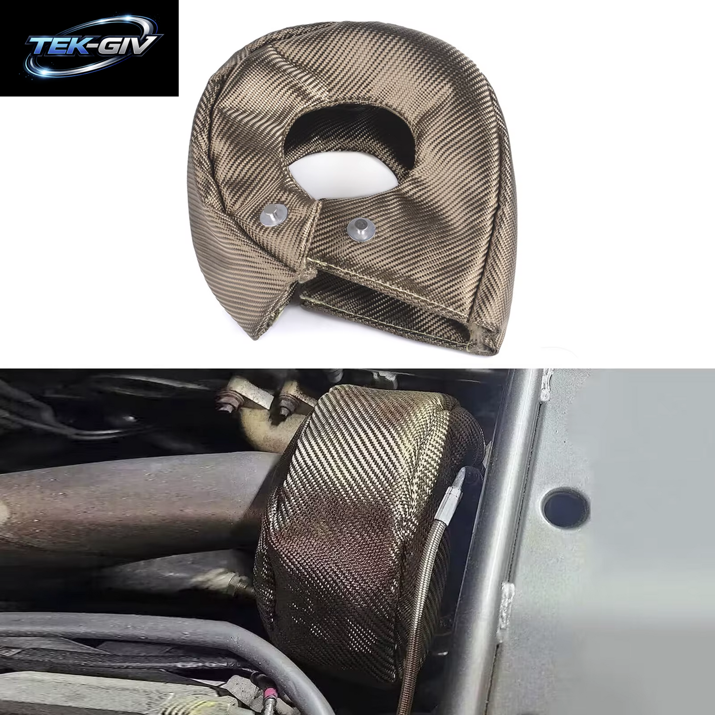 Turbo-Hitzeschild TITANIUM T2/T3/T4/T6 Turbodecke Für Jede T2/T3/T4/T6 Turbocharger-Barriere 1.800 Grad