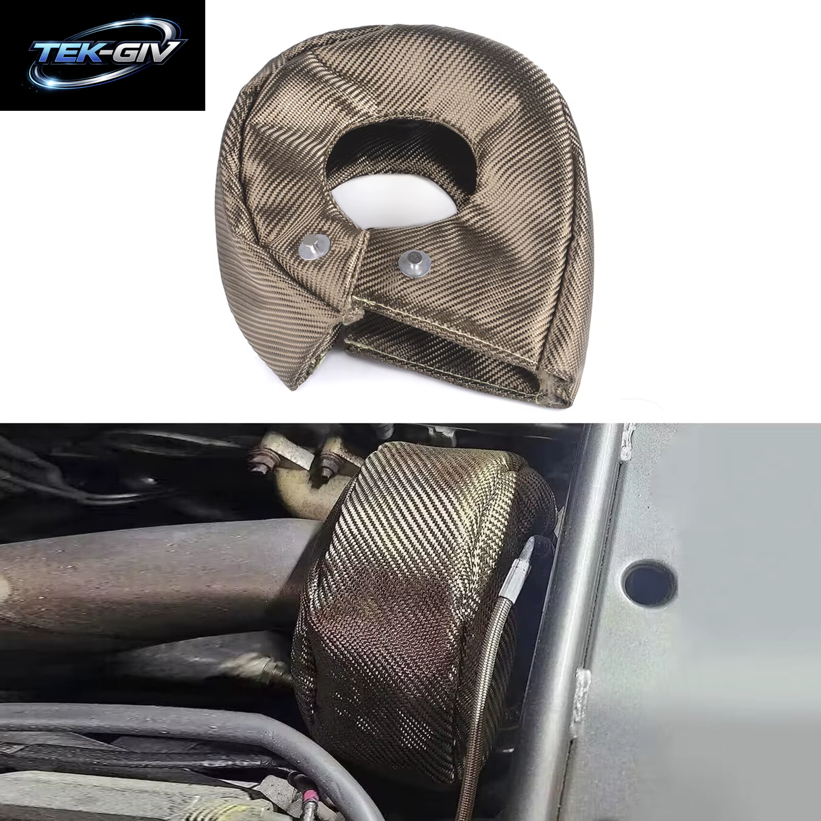Turbo-Hitzeschild TITANIUM T2/T3/T4/T6 Turbodecke Für Jede T2/T3/T4/T6 Turbocharger-Barriere 1.800 Grad