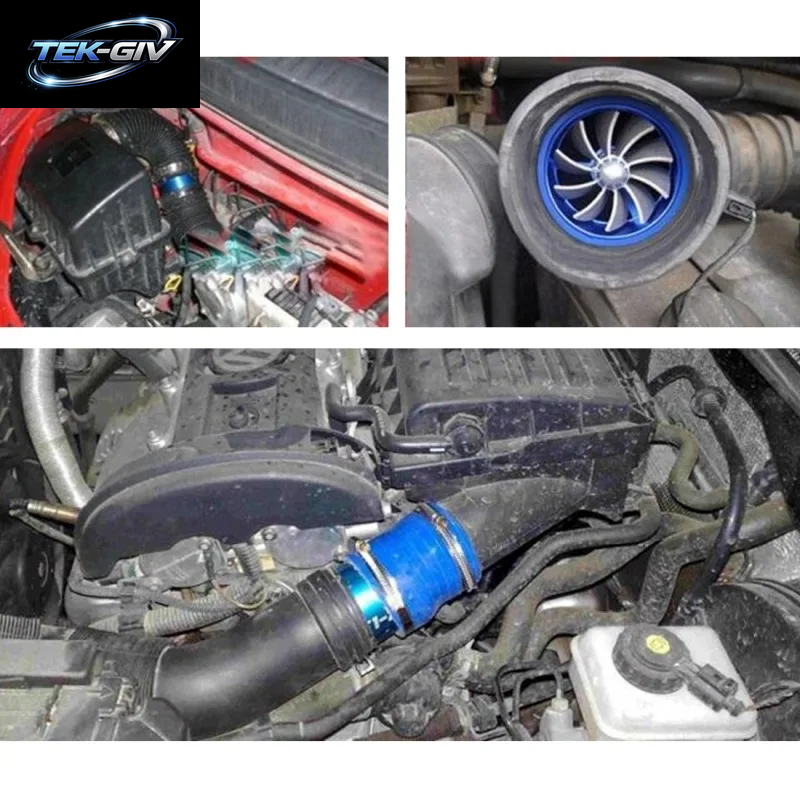 Einseitige Auto Lufteinlass Turbo Gas Heizöl Saver Fan Turbo Kompressor Turbine Motor Turbolader Power Modifiziertes Zubehör