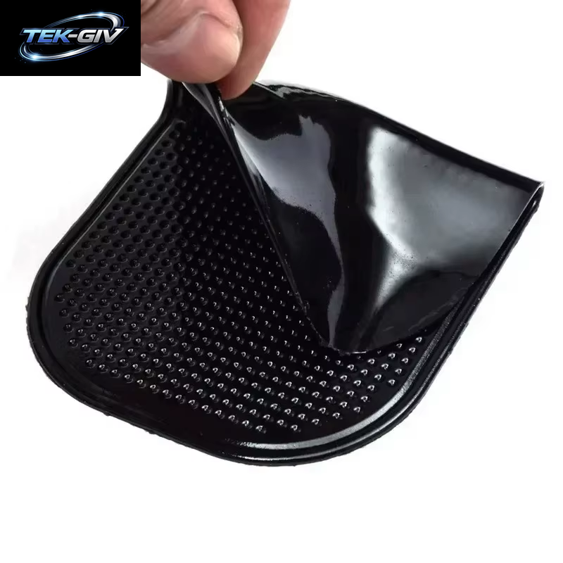 Schwarze Rutschfeste Silikon-Auto-Matte, Magisches Rutschfestes, Rutschfestes Pad, Armaturenbrett, Klebriges Armaturenbrett, Selbstklebende Handy-Handy-Halterung