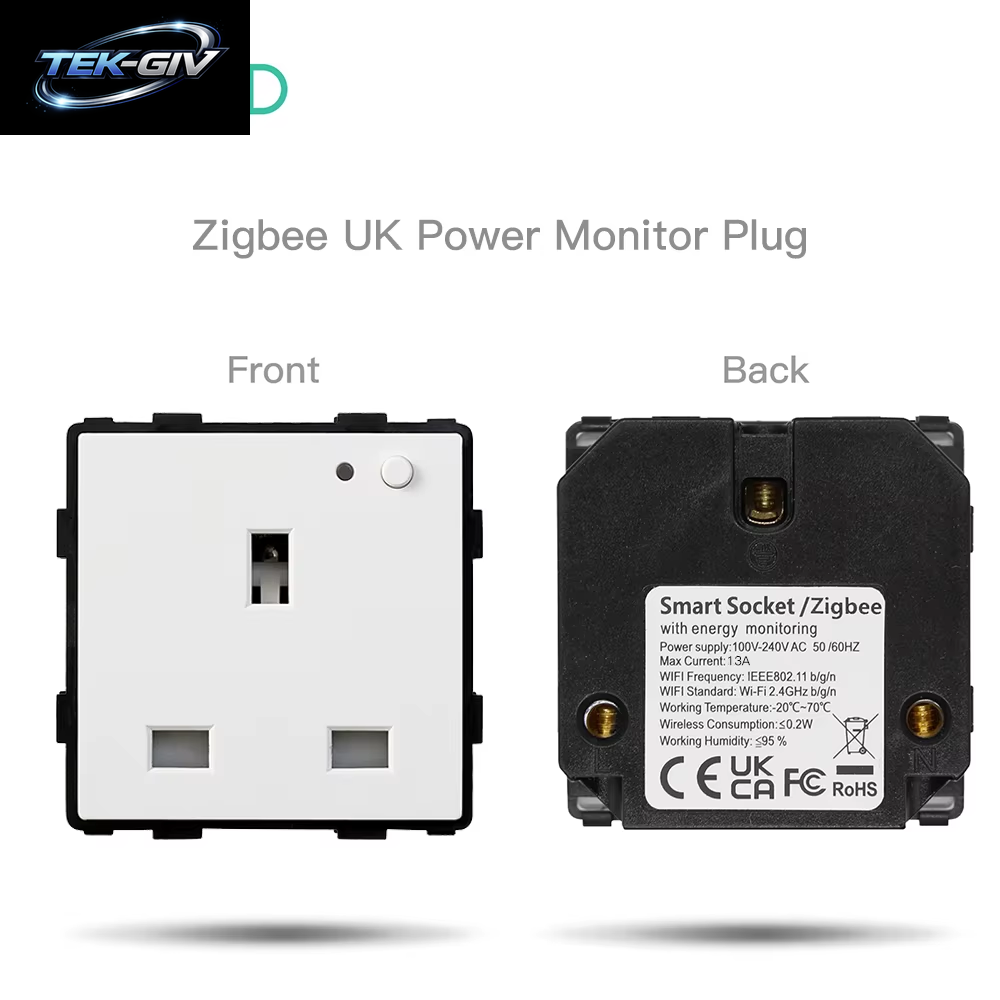 BSEED Zigbee Eu/Fr/Uk/Universal Smart Steckdose Stecker Funktion Teile Mit Power Monitor Glas Rahmen DIY Teile Kostenlose Kombinieren