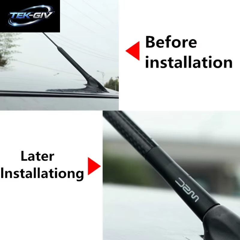 Autoantenne Wrc-Stil Kohlefaser Für Volkswagen VW Jetta MK5 6 Golf 4 5 6 7 CC Tiguan Passat B5 B6 B7 Polo